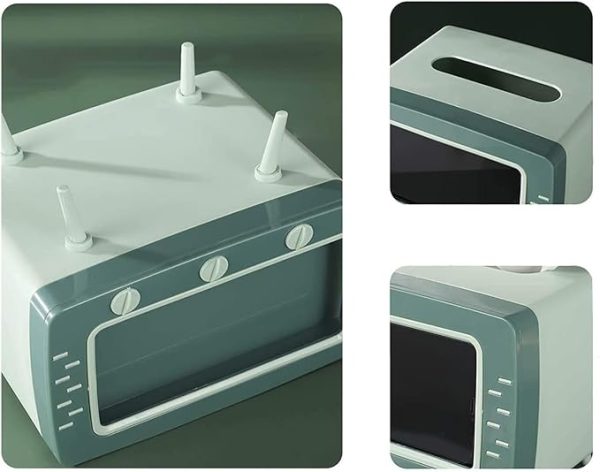 2 In 1 Tv Shape Tissue Box & Mobile Phone Or Photo Holder