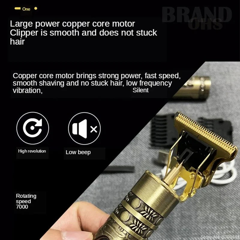 Vintage T9 Hair Trimmer For Men Dragon style